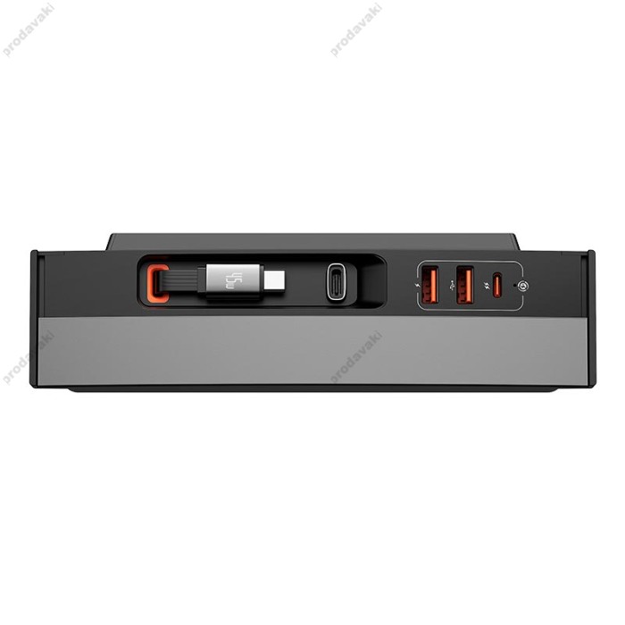 Автомобільна док-станція Baseus T-Space Series HUB for Tesla Cars (With 45W type-C cable) Black B00051300111-00