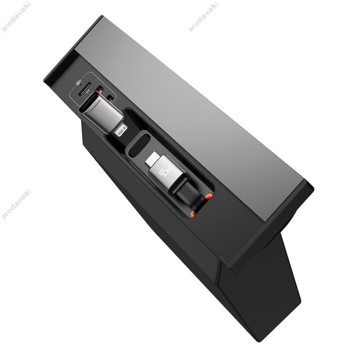 Автомобільна док-станція Baseus T-Space Series HUB for Tesla Cars (With 45W type-C cable) Black B00051300111-00