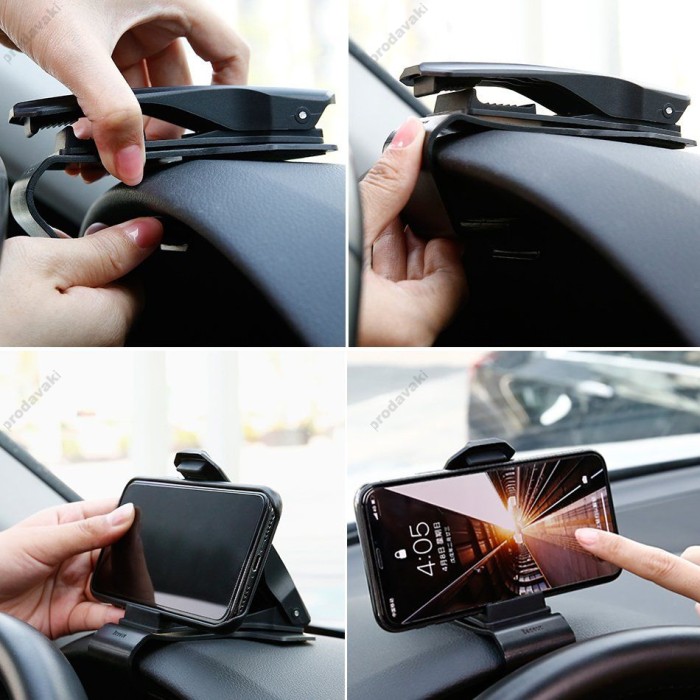 Автомобільний тримач Baseus Mouth Car Mount Black SUDZ-01