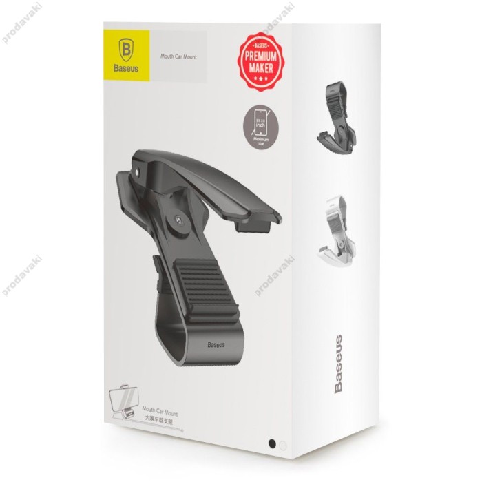Автомобільний тримач Baseus Mouth Car Mount Black SUDZ-01
