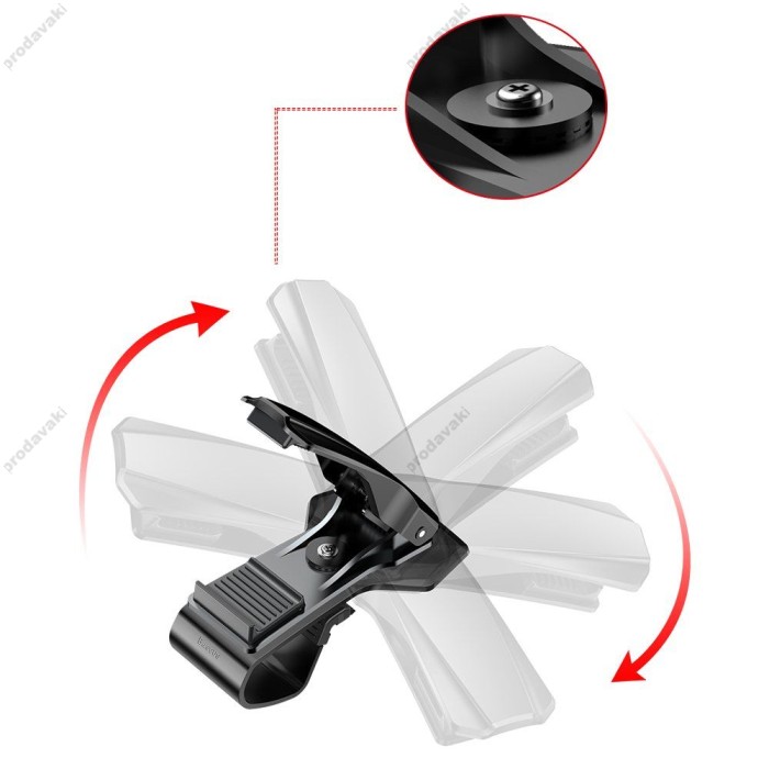 Автомобільний тримач Baseus Mouth Car Mount Black SUDZ-01