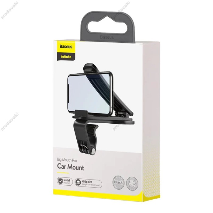 Автомобільний тримач Baseus  Big Mouth Pro Car Mount (Applicable to centre console) Black SUDZ-A01