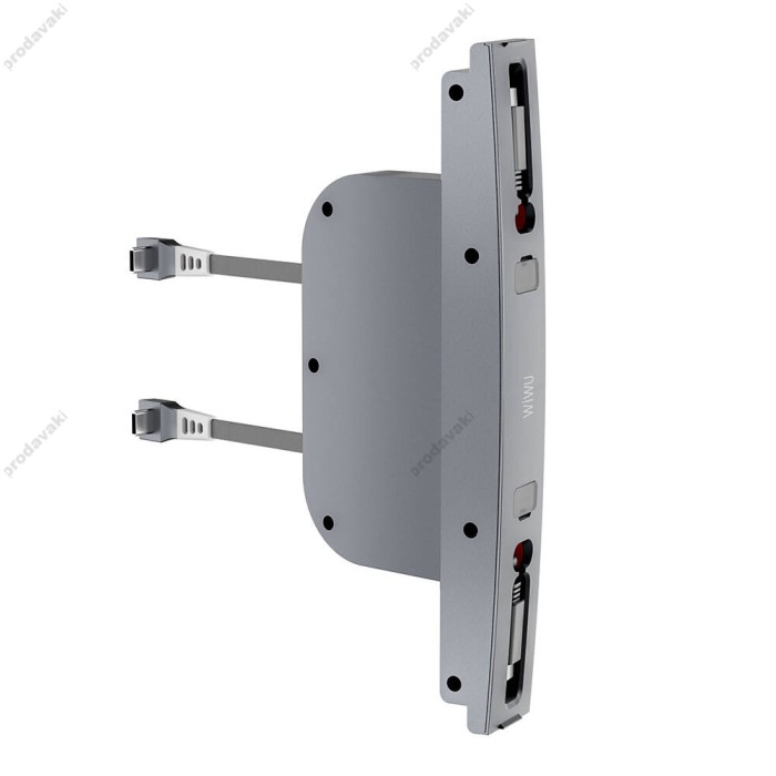 Автомобільна док-станція WiWU Wi-DS001 Tesla Model 3 Y Type-C Lightning USB-A 60W Grey
