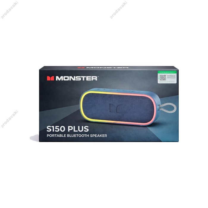Портативна колонка Bluetooth MONSTER S150 Plus M208 (MS62115) IPX7 BT5.4 20W Black