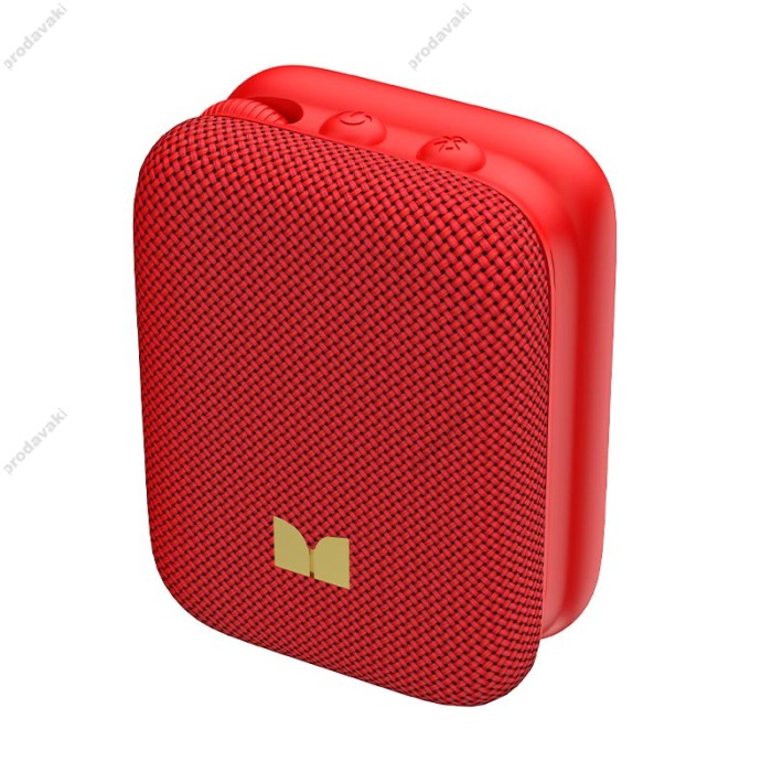 Портативна колонка Bluetooth MONSTER D159 Atomic Atom (MS62130) IPX5 BT5.4 3/6W Red