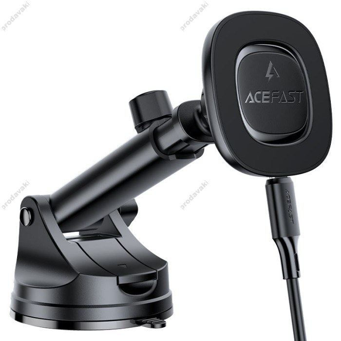Автомобільний тримач ACEFAST D47 MagSafe wireless charging car holder for dashboard 15W Black