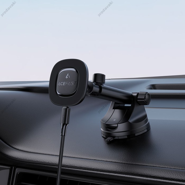 Автомобільний тримач ACEFAST D47 MagSafe wireless charging car holder for dashboard 15W Black