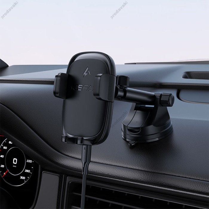 Автомобільний тримач ACEFAST D49 press type wireless charging car holder for dashboard 15W Black