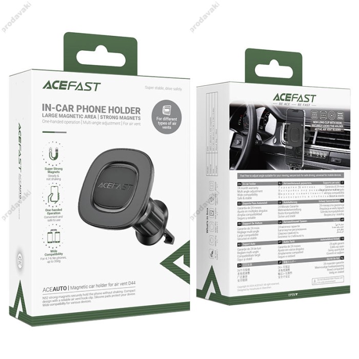 Автомобільний тримач ACEFAST D44 MagSafe car holder for air vent Black