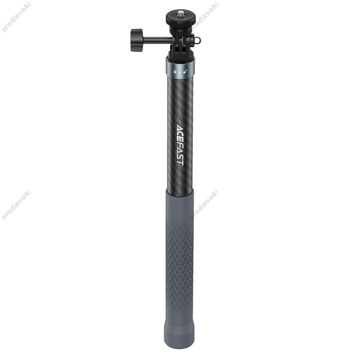 Подовжувач на штатив/трипод/монопод ACEFAST E38 1.2m carbon fiber telescopic selfie stick 1.2m Black-grey