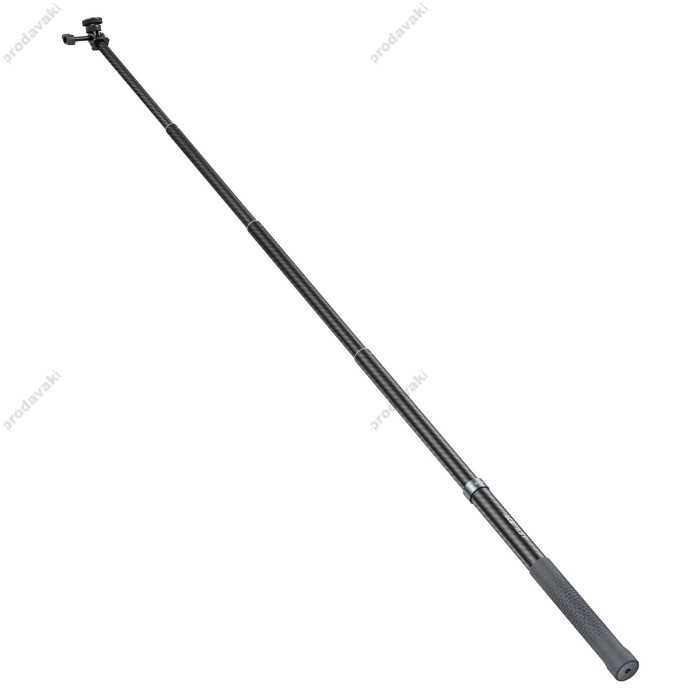 Подовжувач на штатив/трипод/монопод ACEFAST E38 1.2m carbon fiber telescopic selfie stick 1.2m Black-grey