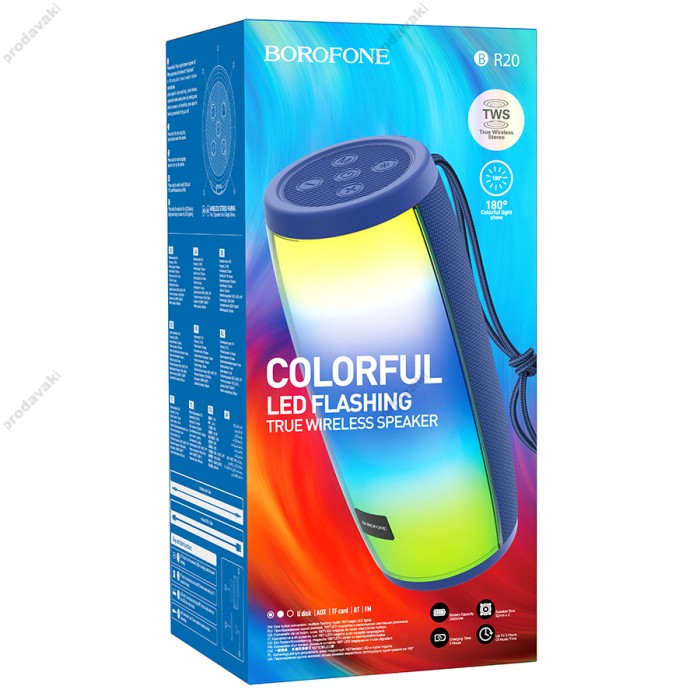 Портативна колонка Bluetooth BOROFONE BR20 Sound Wave sports 10W Navy Blue