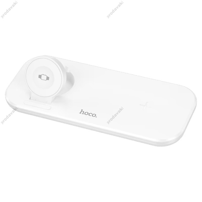 Беспровідний зарядний пристрій HOCO CW65 North 3-in-1 Wireless Fast Charger 15W White