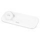 Беспровідний зарядний пристрій HOCO CW65 North 3-in-1 Wireless Fast Charger 15W White