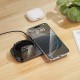 Беспровідний зарядний пристрій HOCO CW65 North 3-in-1 Wireless Fast Charger 15W Black