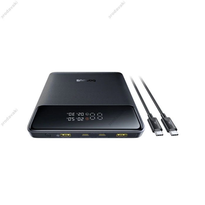 Повербанк портативний акумулятор Power bank Baseus H1 Fast Charging with Digital Display 20000 mAh 100W Black P10021604123-00