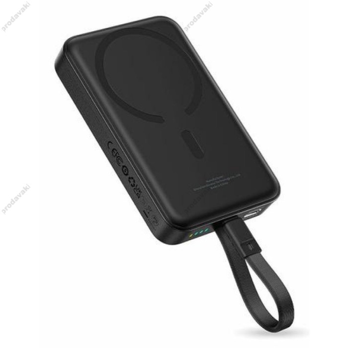 Повербанк портативний акумулятор Power bank Baseus Magnetic Mini Wireless Type-C Edition 10000 mAh 30W Black P1002210B113-00