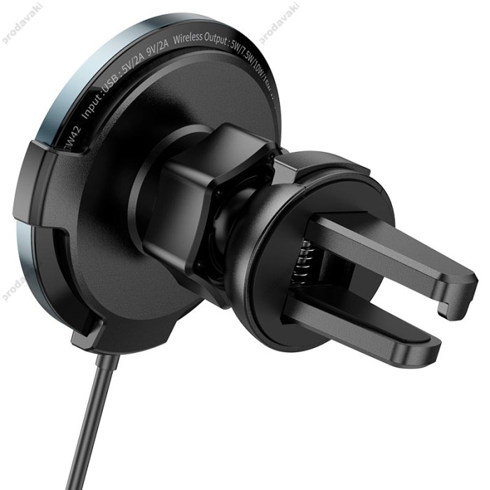 Автомобільний тримач із бездротовою зарядкою Hoco CW42 Discovery Edition multipurpose magnetic Black