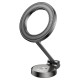 Автомобільний тримач Hoco H51 Advantage metal ring magnetic Car holder (center console) Metal-Grey