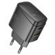 Мережевий зарядний пристрій HOCO CS61A Bright charger 30W Black