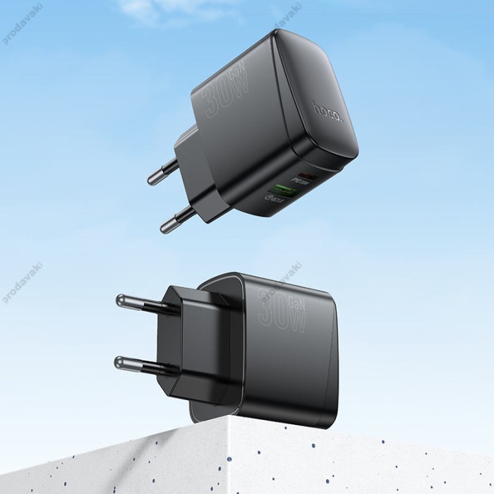 Мережевий зарядний пристрій HOCO CS61A Bright charger 30W Black