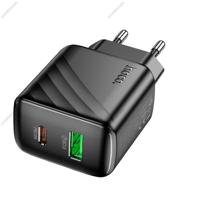 Мережевий зарядний пристрій HOCO CS25A Rico charger 20W Black