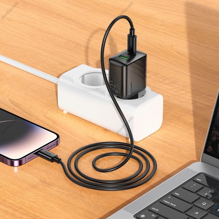 Мережевий зарядний пристрій HOCO CS25A Rico charger 20W Black