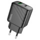 Мережевий зарядний пристрій HOCO CS23A Sunlight dual-port charger 30W Black