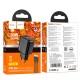Мережевий зарядний пристрій HOCO CS23A Sunlight dual-port charger Type-C cable 30W Black