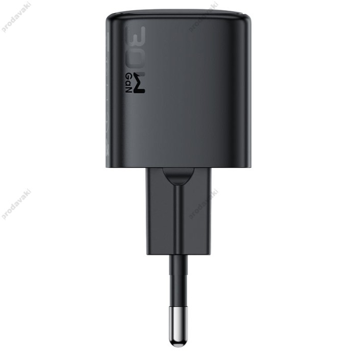 Мережевий зарядний пристрій ACEFAST A118 PD mini GaN USB-C fast charger 30W Black