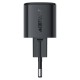 Мережевий зарядний пристрій ACEFAST A118 PD mini GaN USB-C fast charger 30W Black