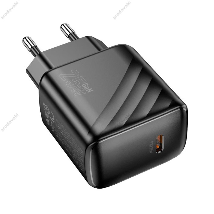 Мережевий зарядний пристрій HOCO CS24A Puerto single-port charger 25W Black