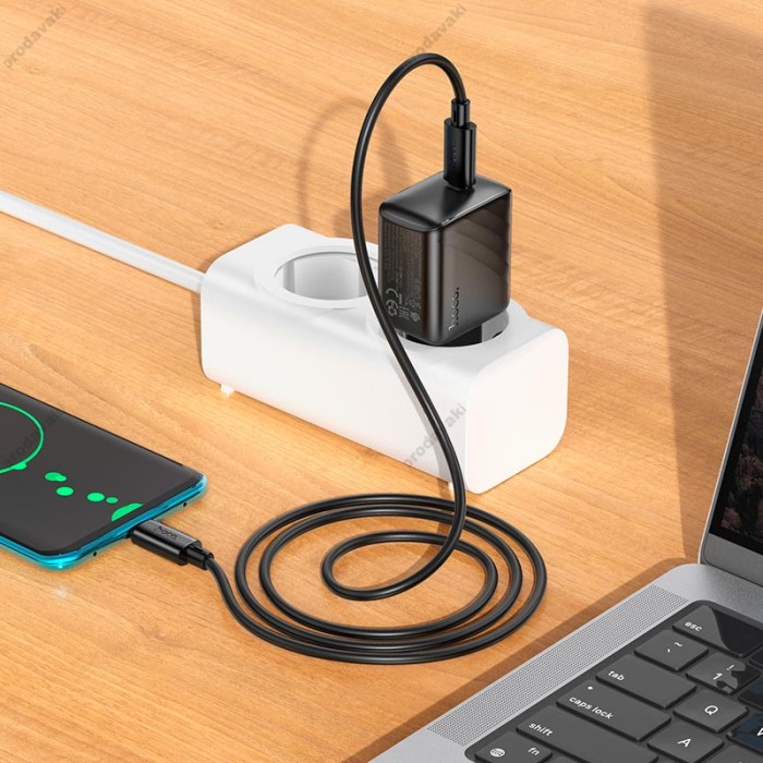 Мережевий зарядний пристрій HOCO CS24A Puerto single-port charger 25W Black