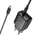Мережевий зарядний пристрій HOCO CS24A Puerto single-port charger Type-C Cable 25W Black