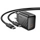 Мережевий зарядний пристрій HOCO CS24A Puerto single-port charger Type-C Cable 25W Black