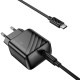 Мережевий зарядний пристрій HOCO CS24A Puerto single-port charger Type-C Cable 25W Black