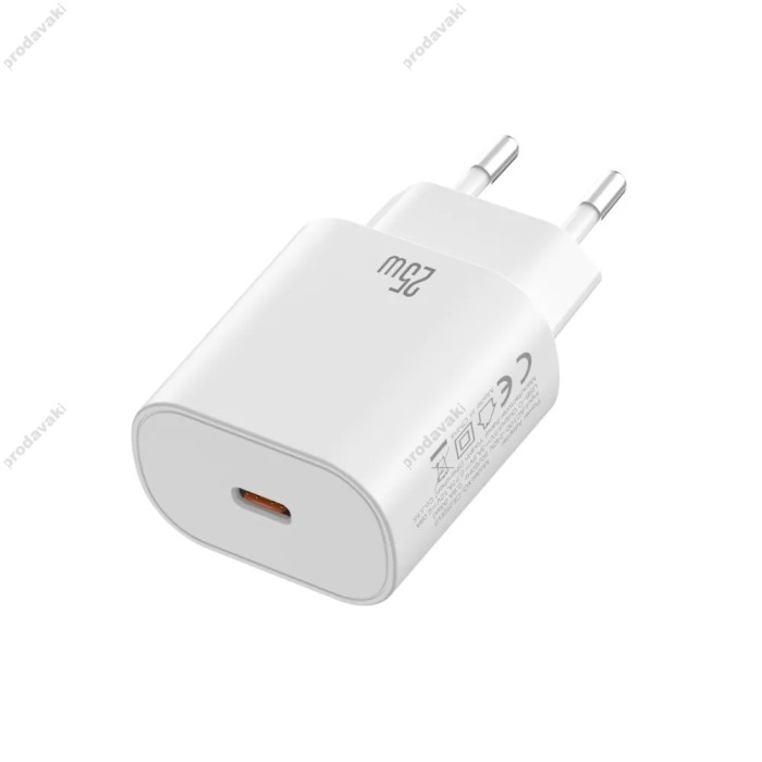 Мережевий зарядний пристрій XO CE25 fast charging charger 25W White