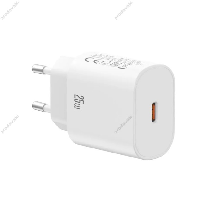 Мережевий зарядний пристрій XO CE25 fast charging charger 25W White