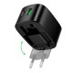 Мережевий зарядний пристрій HOCO CS101A folding charger 20W Black