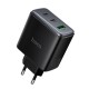 Мережевий зарядний пристрій HOCO C160A Upgrade PD charger Type-C cable 65W Black