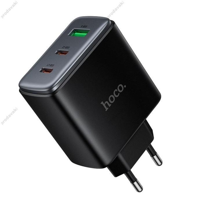 Мережевий зарядний пристрій HOCO C160A Upgrade PD charger 65W Black
