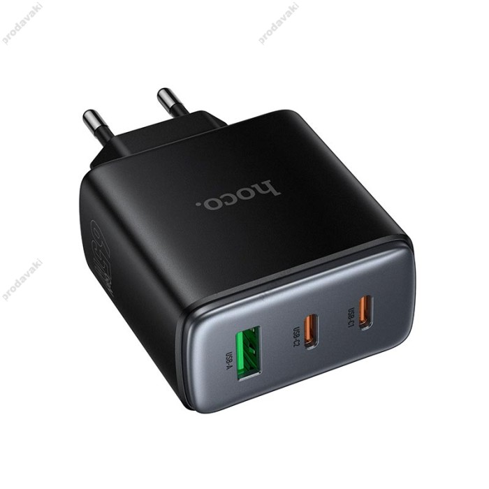 Мережевий зарядний пристрій HOCO C160A Upgrade PD charger 65W Black
