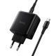 Мережевий зарядний пристрій HOCO C160A Upgrade PD charger Type-C cable 65W Black