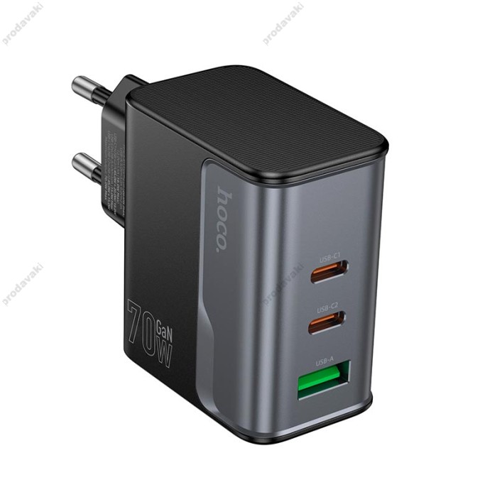 Мережевий зарядний пристрій HOCO CS75A Star Speed charger 70W Black