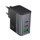 Мережевий зарядний пристрій HOCO CS75A Star Speed charger 70W Black