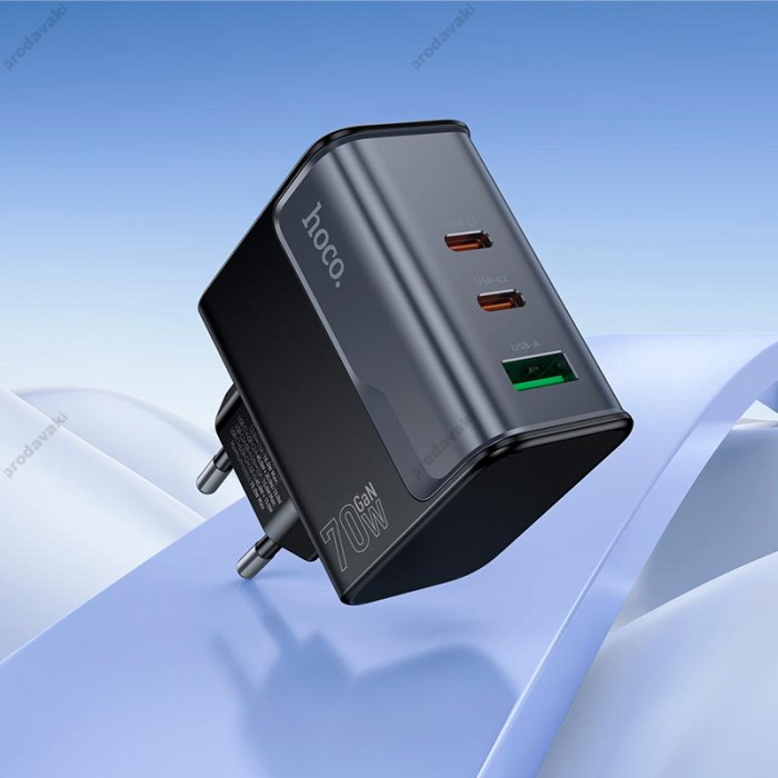 Мережевий зарядний пристрій HOCO CS75A Star Speed charger 70W Black