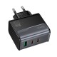 Мережевий зарядний пристрій HOCO CS75A Star Speed charger 70W Black