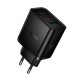 Мережевий зарядний пристрій HOCO N75 Grande charger 65W Black