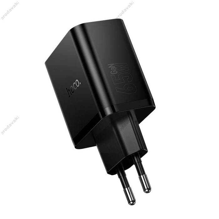 Мережевий зарядний пристрій HOCO N75 Grande charger Type-C cable 65W Black