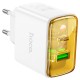 Мережевий зарядний пристрій Hoco CS42A Smart charger Lightning cable 30W White